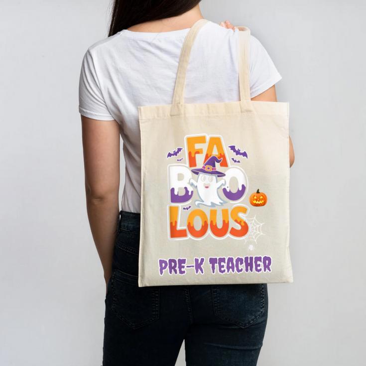 Fabulous Pre-K Teacher Halloween Costume Classroom Outfit Canvas Tote Bag