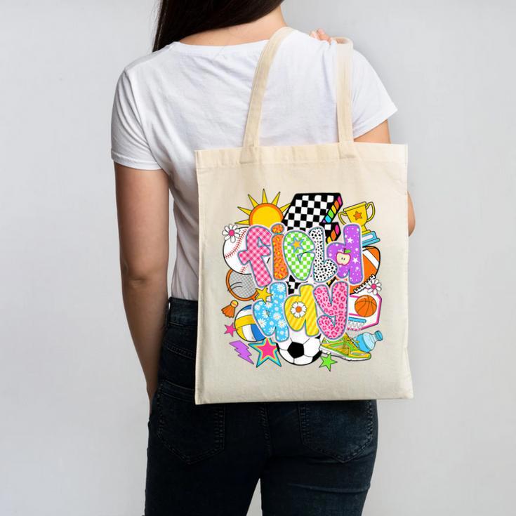 Field Day Fun Day Let The Games Begin Field Trip Teacher Kid Canvas Tote Bag