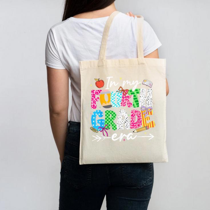 In My Fourth Grade Era 4th Grade Girl Teacher Back To School Canvas Tote Bag
