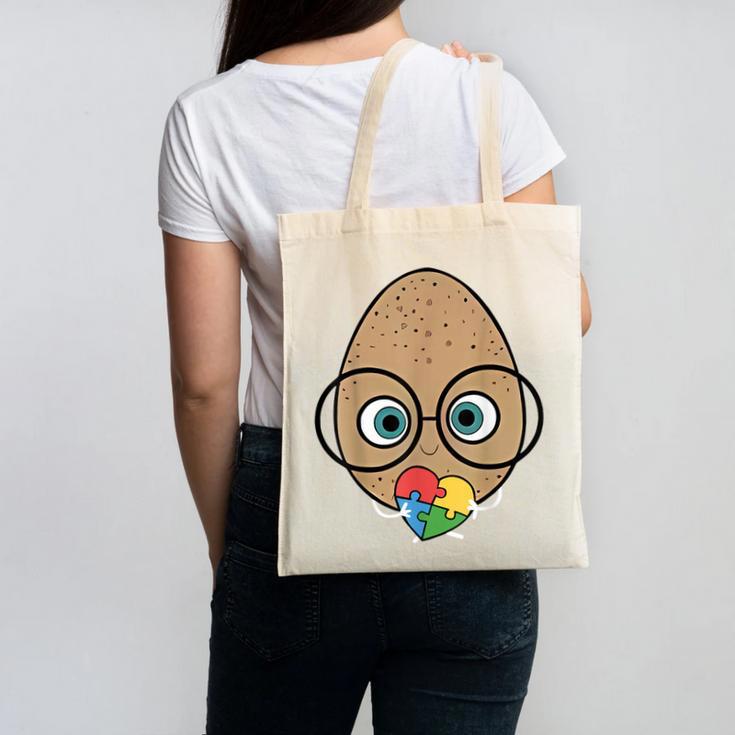 The Good Egg Teacher Halloween Costume Food Group Cute Canvas Tote Bag