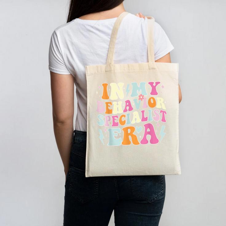 Groovy In My Behavior Specialist Era Behavior Teachers Canvas Tote Bag