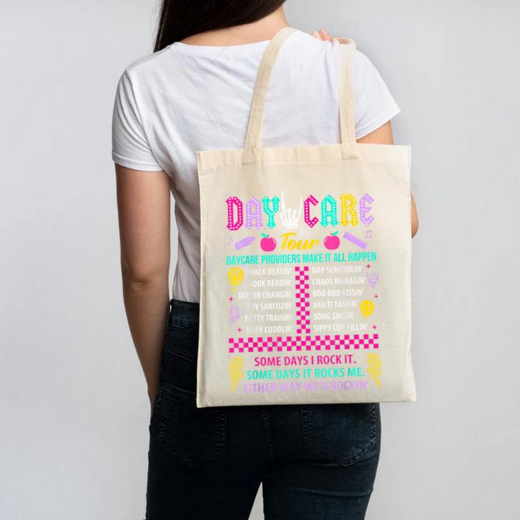 Groovy Day Care Some Days I Rock It Day Care Teacher Life Canvas Tote Bag