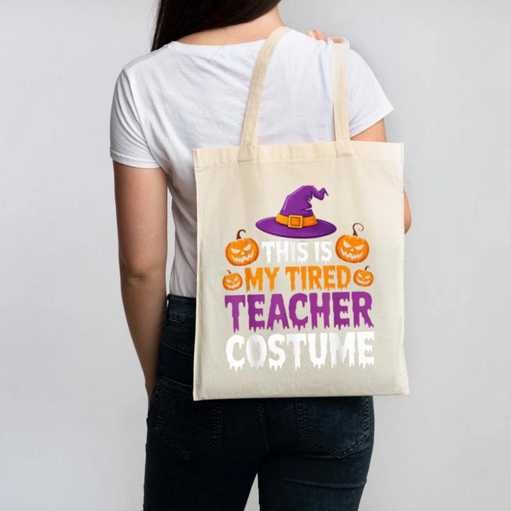 Halloween Costumes For Teachers Tired Teacher Costume Tee Canvas Tote Bag