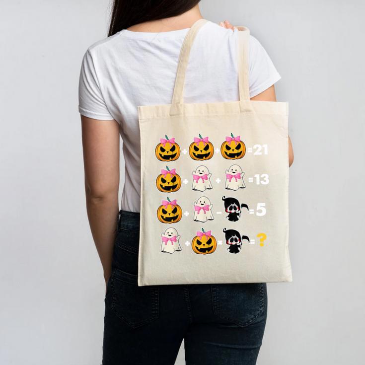 Halloween Math Teacher Men Women Order Of Operations Canvas Tote Bag