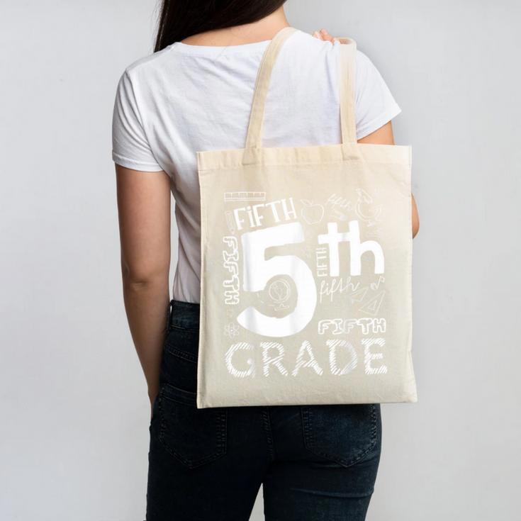 Hello 5th Grade Here I Come Teacher Fifth Grade Boys Girls Canvas Tote Bag
