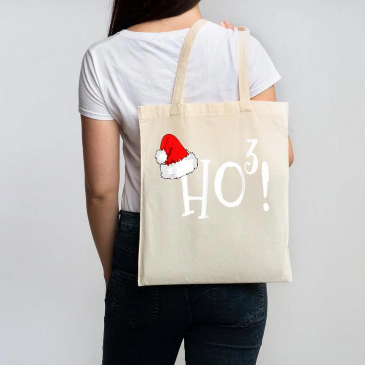 Ho Cubed Shirt Math Teacher Xmas For Men Women Kids Canvas Tote Bag