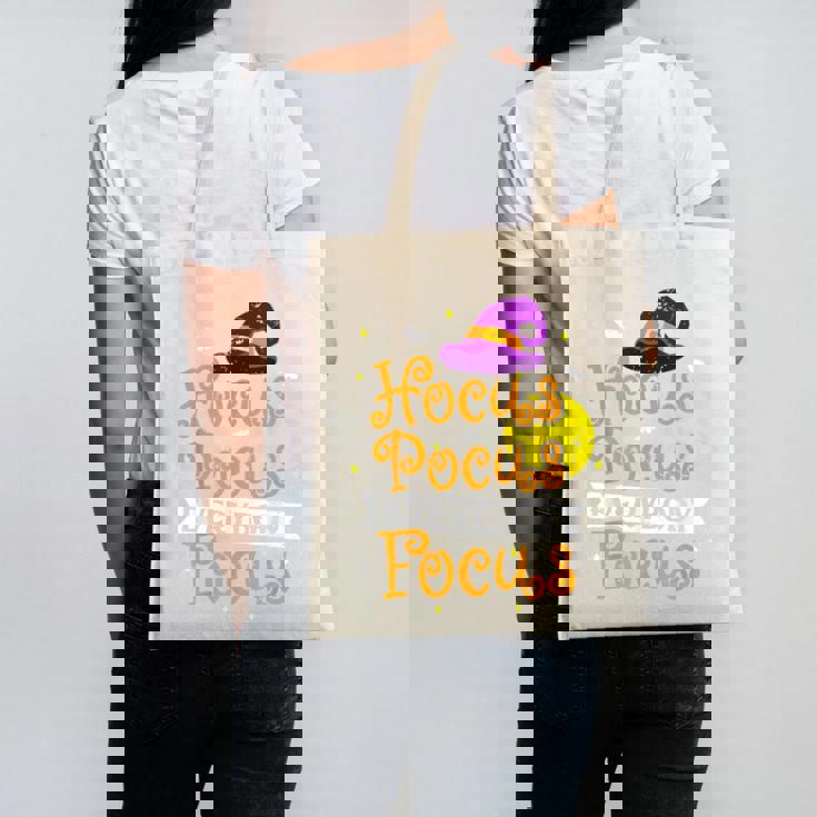 Hocus Pocus Everybody Focus Halloween Teacher Men Women Kids Canvas Tote Bag