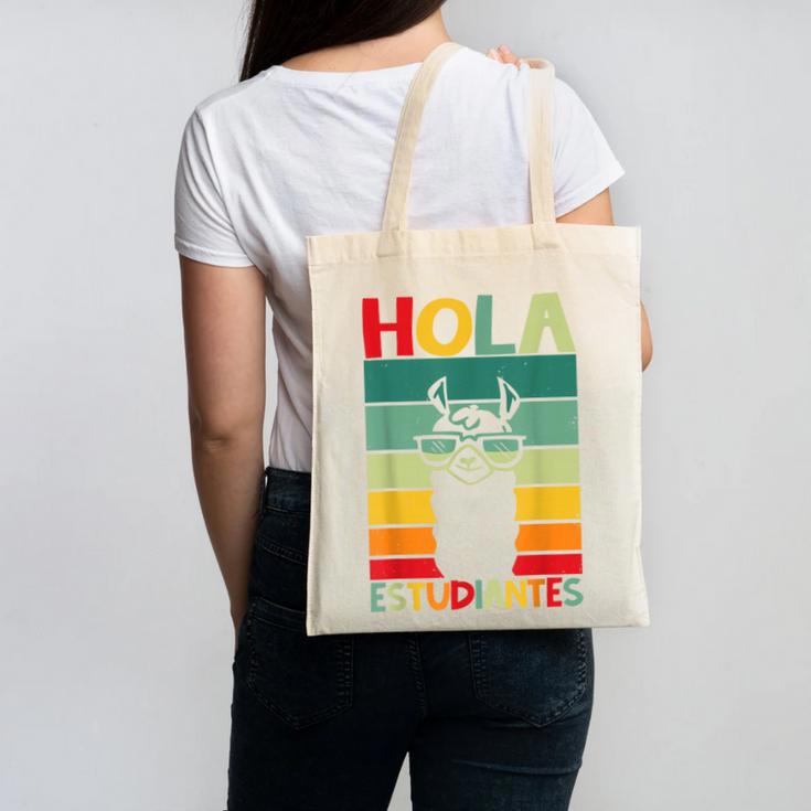 Hola Estudiantes Spanish Teacher Back To School 2025 Canvas Tote Bag
