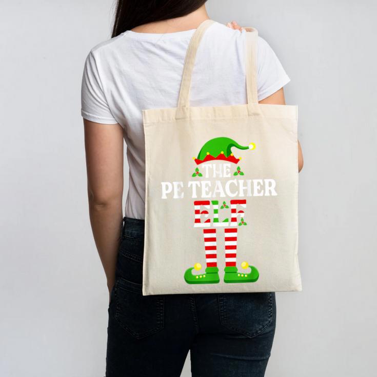I'm The PE Teacher Elf Christmas Family Matching Canvas Tote Bag