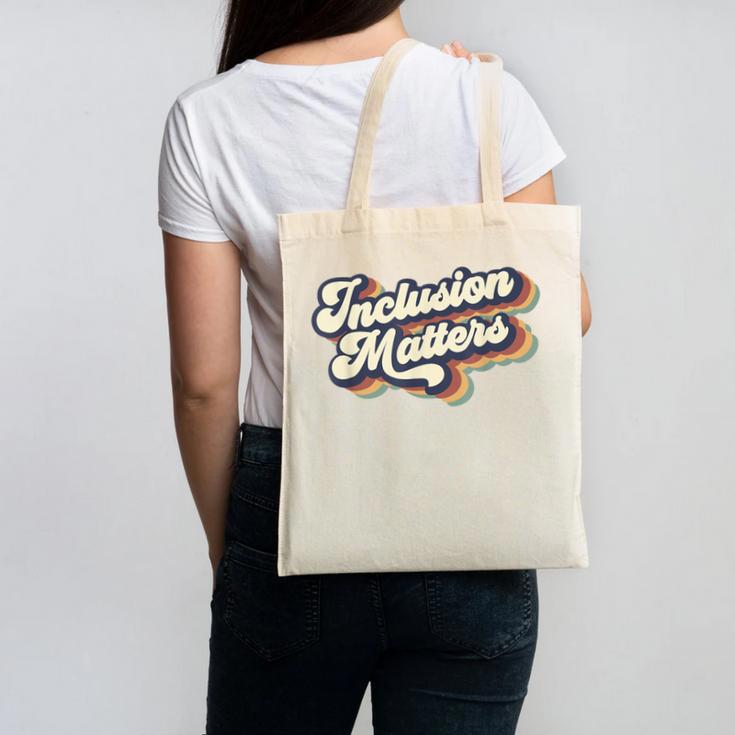 Inclusion Matters Retro Special Education Teacher Women Canvas Tote Bag
