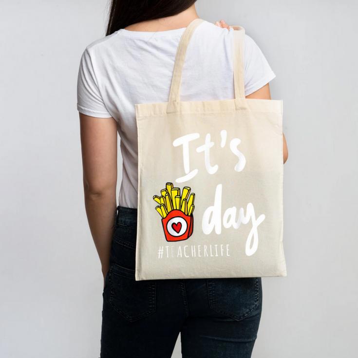 It's Fry Day Teacher Life Canvas Tote Bag