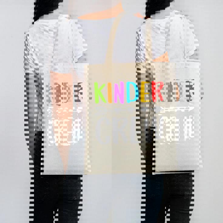 Kinder Crew Shirt Kindergarten Boy Girl Student Teacher Canvas Tote Bag