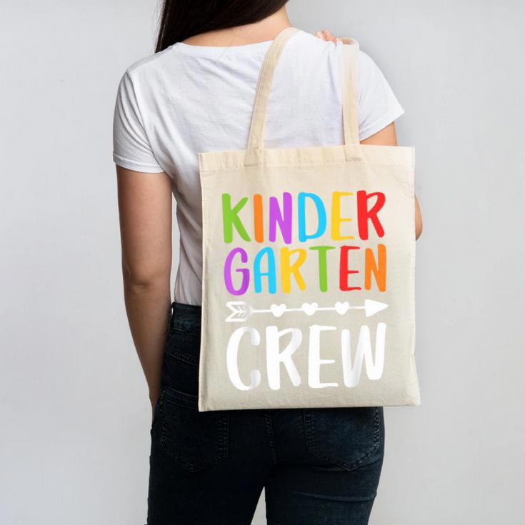Kindergarten Crew Shirt Kinder Crew Teacher Boy Girl Canvas Tote Bag