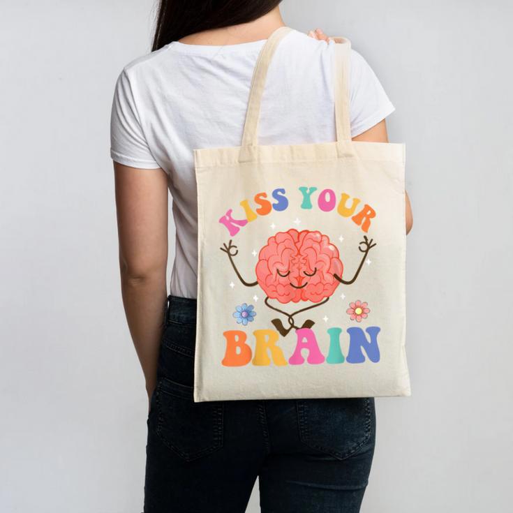 Kiss Your Brain Sped Teacher Appreciation Back To School Kid Canvas Tote Bag