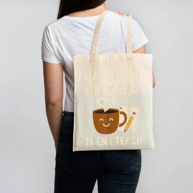 Latina Teacher Bilingual Educator Spanish Heritage Empower Canvas Tote Bag