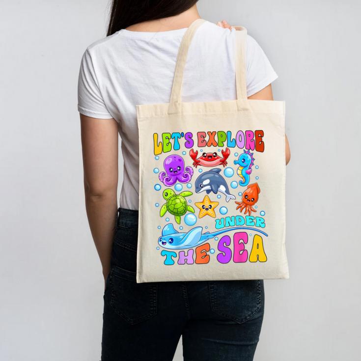 Let's Explore Under The Sea Back To School Student Teacher Canvas Tote Bag