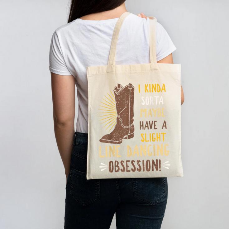 Line Dancing Choreographed Group Dancer Dance Teacher Canvas Tote Bag
