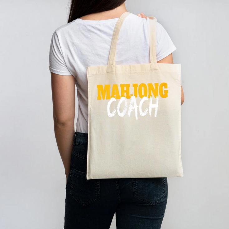 Mahjong Coach Coaching Trainer Teacher Canvas Tote Bag