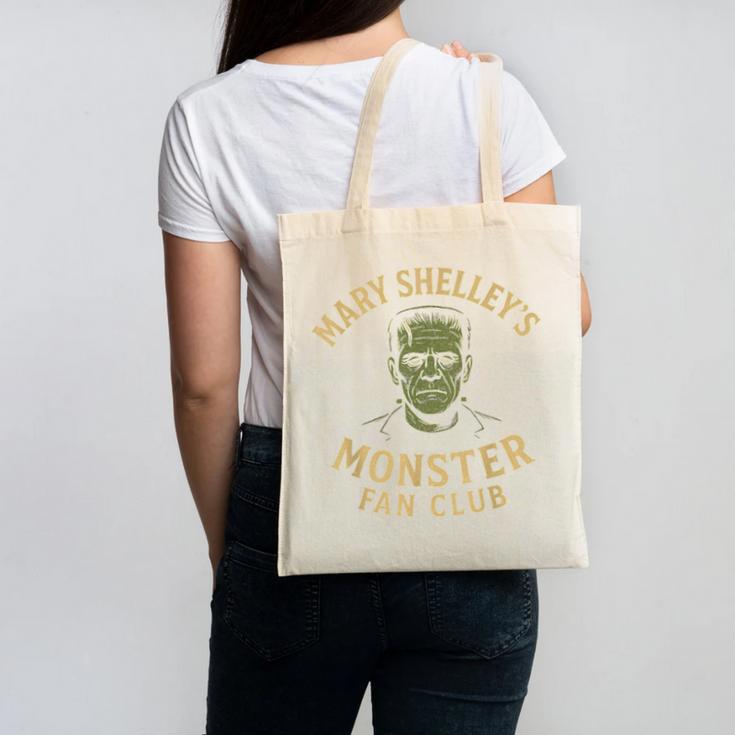Mary Shelley's Monster Fan Club Gothic Horror Parody Canvas Tote Bag