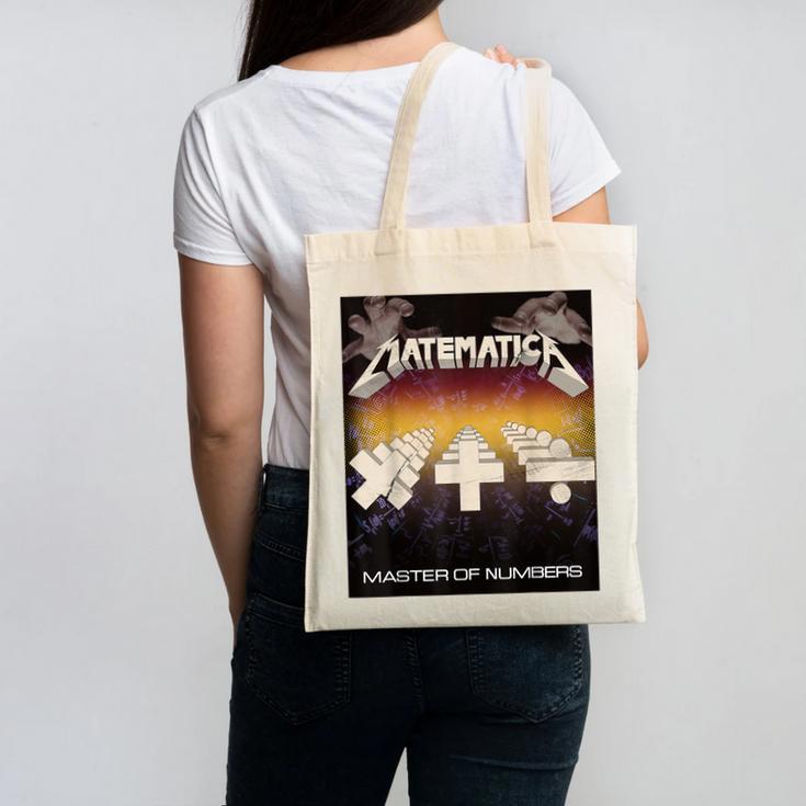 Matematica Master Of Numbers Math Teachers Puppets Parody Canvas Tote Bag