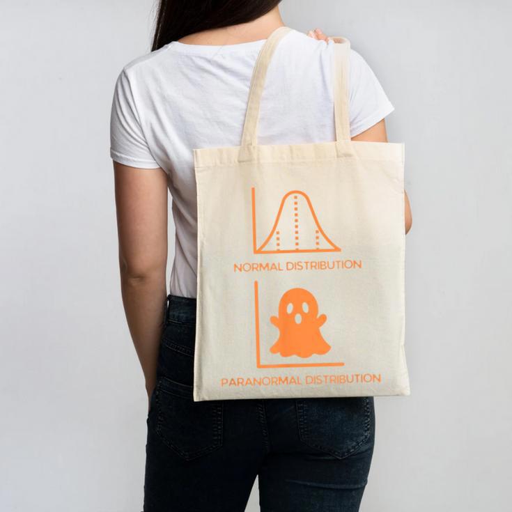 Math Statistics Normal Paranormal Distribution Teacher Canvas Tote Bag