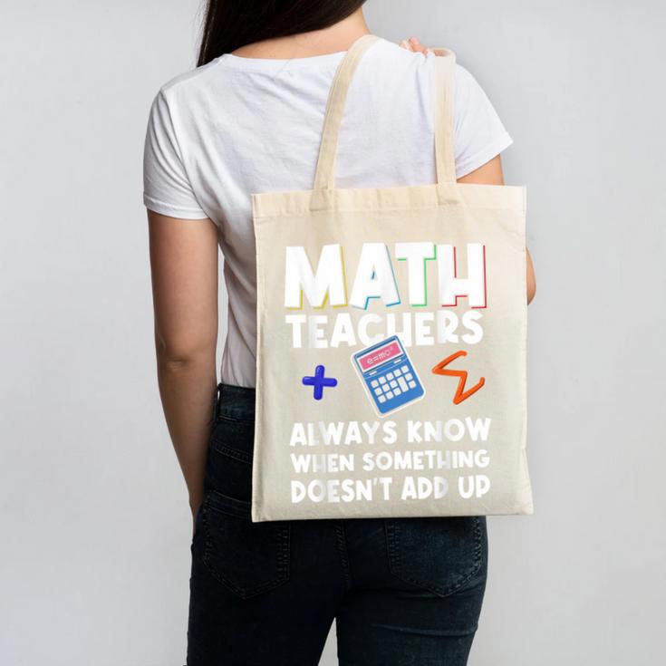 Mathematics Teachers Math Teacher For Men Women Canvas Tote Bag