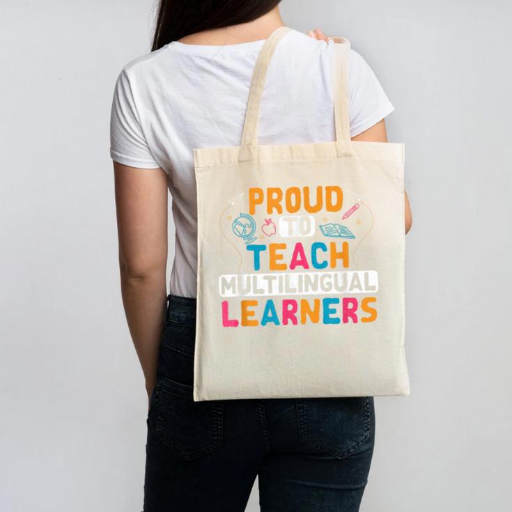 Multilingual Teacher Linguist Language ESL Teaching Canvas Tote Bag