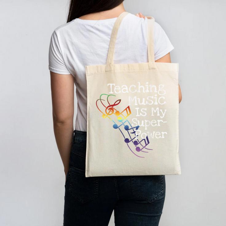 Music Teacher Canvas Tote Bag