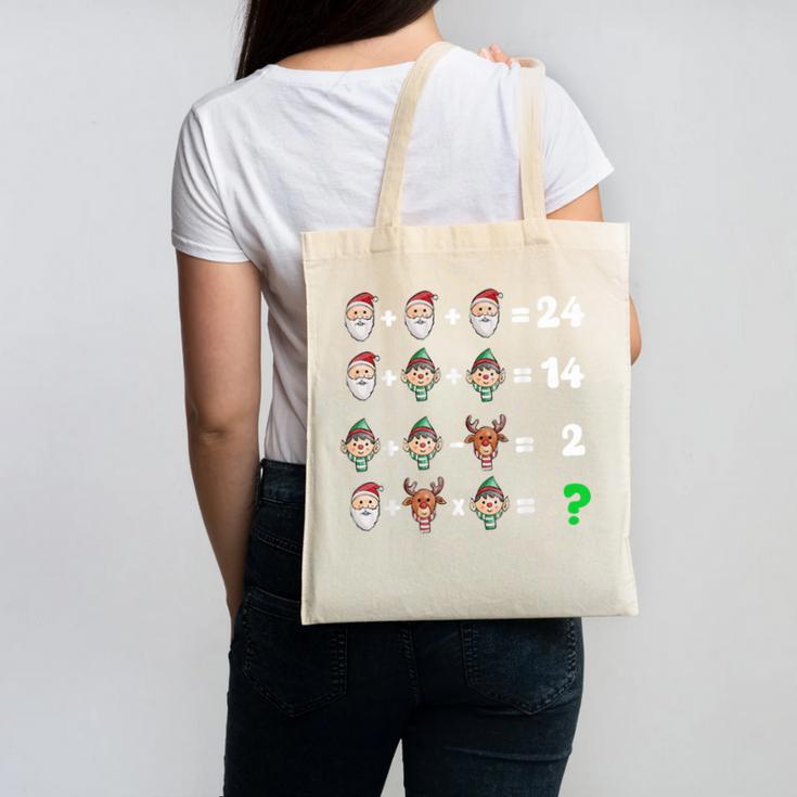 Order Of Operations Quiz Christmas Math Teacher Xmas Math Canvas Tote Bag