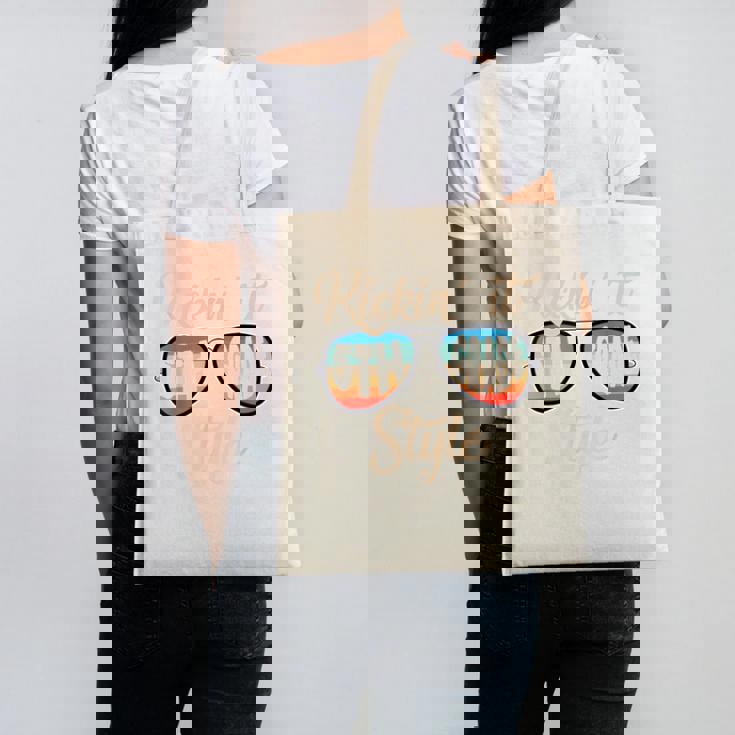 P41l Retro Kickin It 5th Grade Style Teacher Back To School For Men Women Girls Kids Canvas Tote Bag