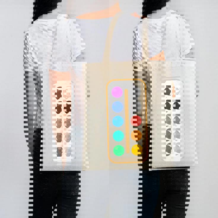 Paint Palette ArtSet Halloween Costume For Teachers Students For Men Women Kids Canvas Tote Bag