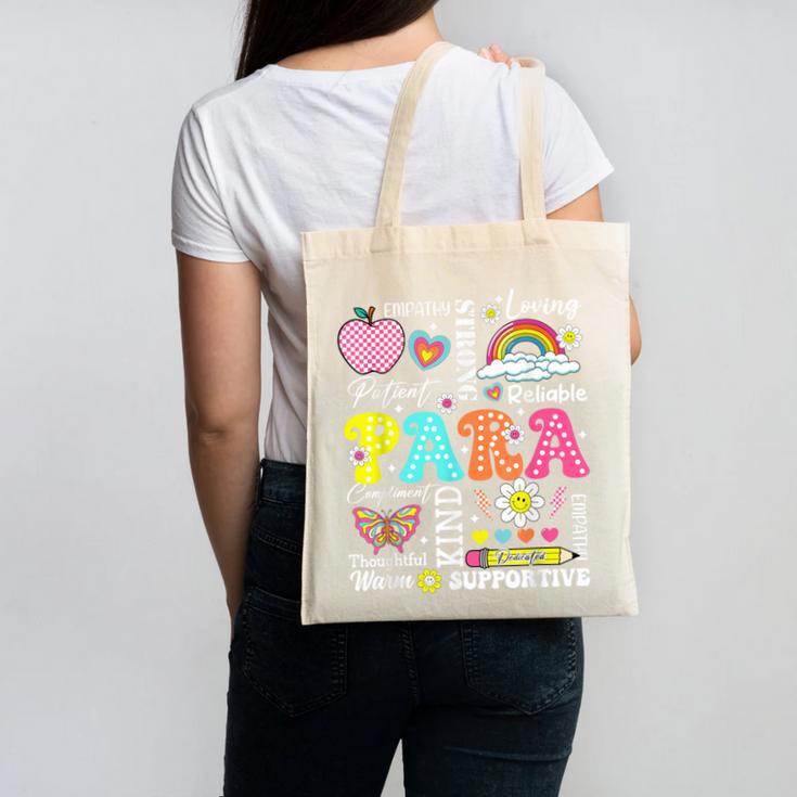 Paras Make It Possible Paraprofessional Paraeducator Teacher Canvas Tote Bag