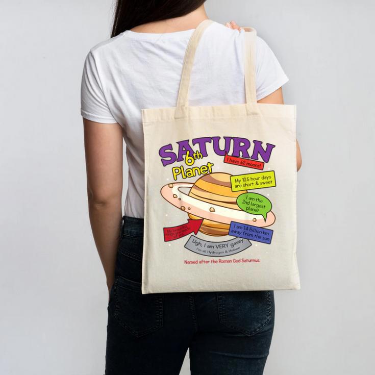 Perfect Planets Teachers Shirts Saturn For Solar System Canvas Tote Bag
