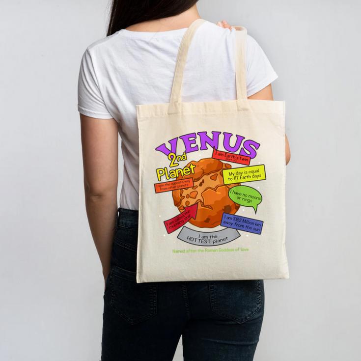Perfect Planets Teachers Shirts Venus For Solar System Canvas Tote Bag