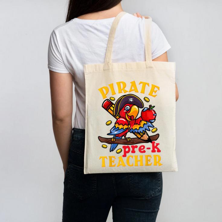 Pirate Pre-K Teacher Preschool Halloween Canvas Tote Bag