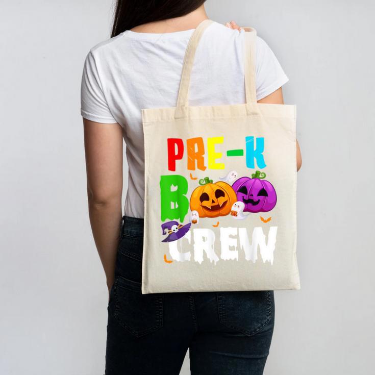 Pre K Boo Crew Halloween Costume Teachers Kids Canvas Tote Bag