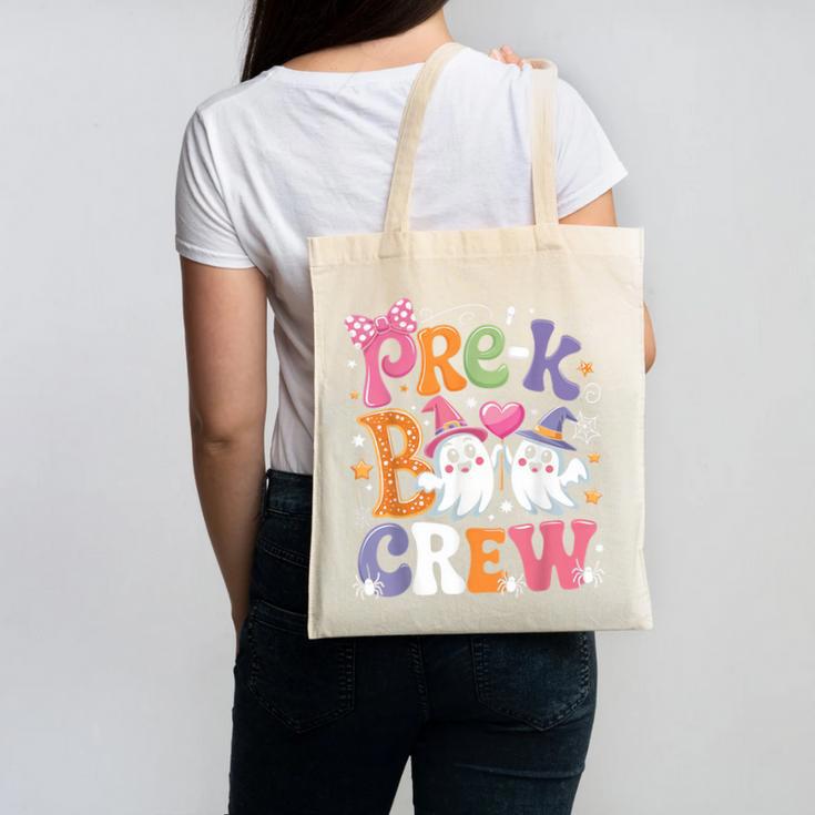 Pre-K Boo Crew Pre-K Teacher Student Kids Halloween Canvas Tote Bag