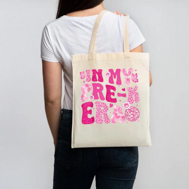 In My Pre-K Era Teachers Women Back To School Kids Girls Canvas Tote Bag