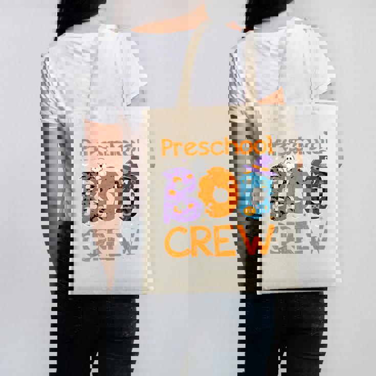 Preschool Boo Crew Preschool Halloween Teacher Kids Canvas Tote Bag