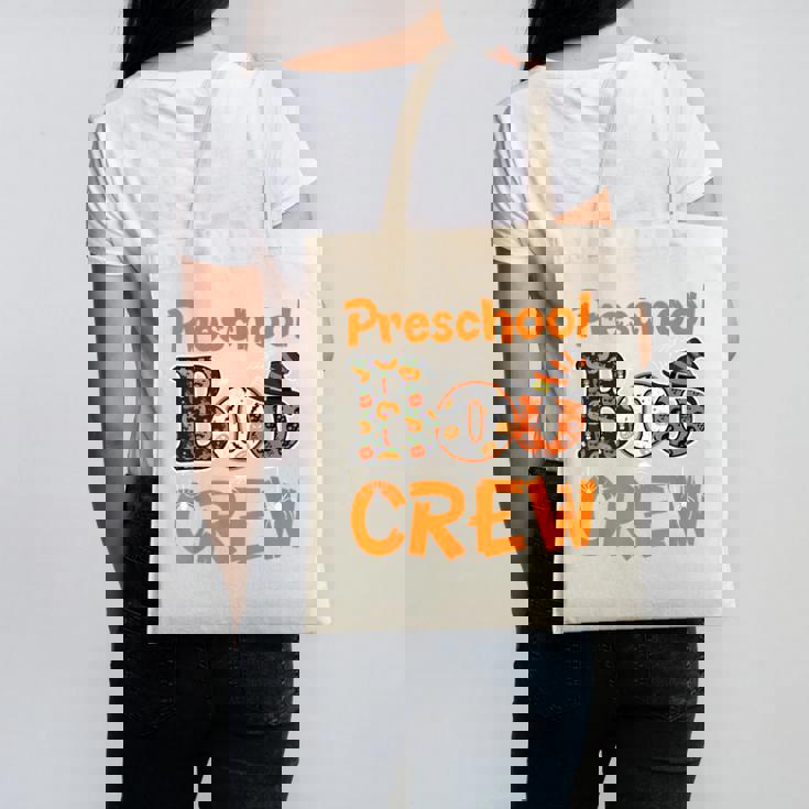 Preschool Boo Crew Halloween Teachers Students Costume Canvas Tote Bag