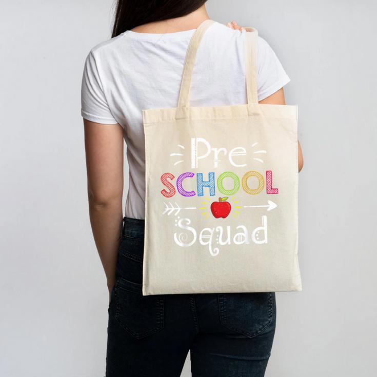 Preschool Squad Preschool Teacher Student Canvas Tote Bag