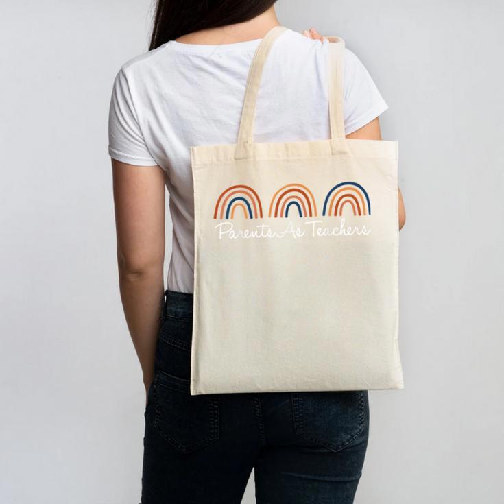 Rainbow Parents As Teachers Early Childhood Educator PAT Canvas Tote Bag