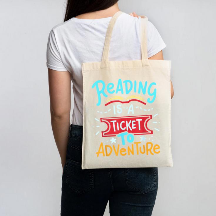 Reading Adventure Library Student Teacher Book Canvas Tote Bag