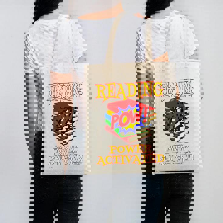 Reading Super Power Activated Superhero Teacher Or Student Men Women Girls Kids Canvas Tote Bag