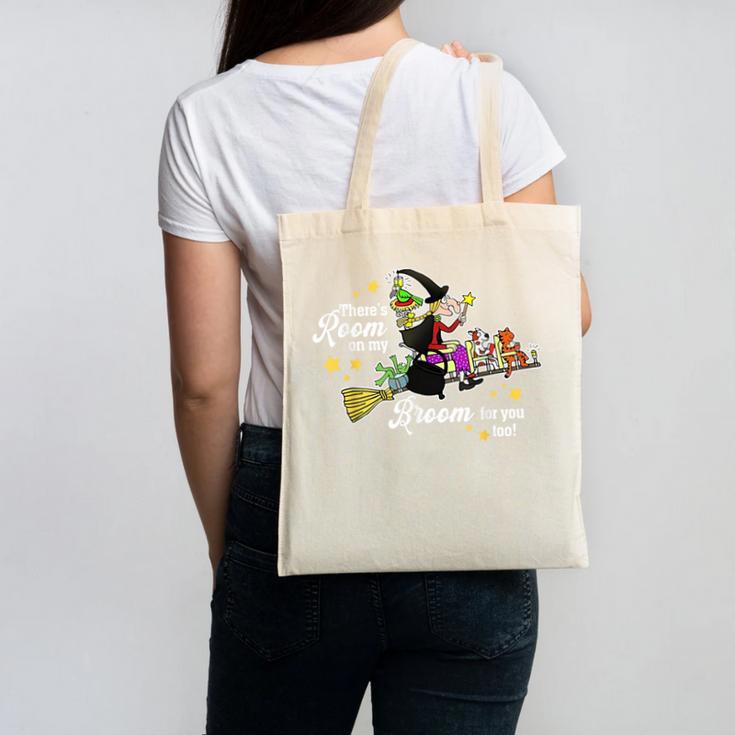 There's Room On My Broom For You Too Teacher Halloween Canvas Tote Bag
