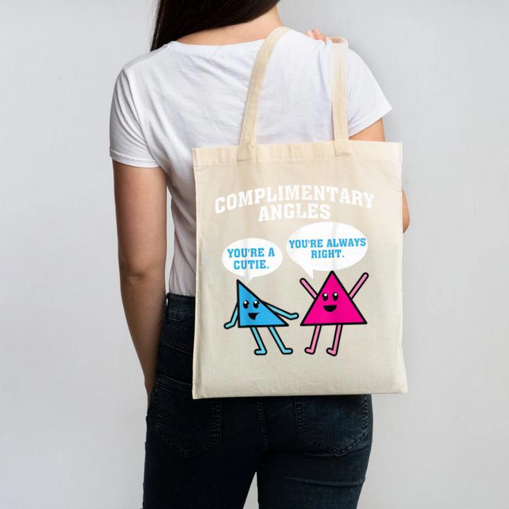Right Acute Triangle Math Teacher Cool Geometry Canvas Tote Bag