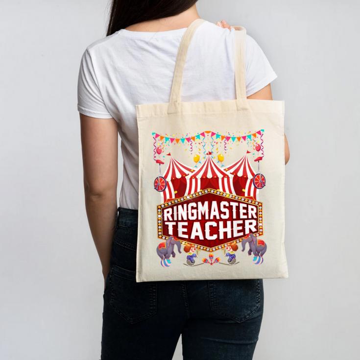 Ringmaster Teacher Costume – Carnival Birthday Style Canvas Tote Bag