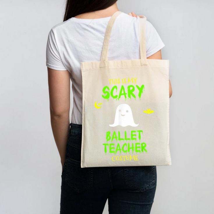 Scary Ballet Teacher Costume Halloween Lazy Easy Canvas Tote Bag