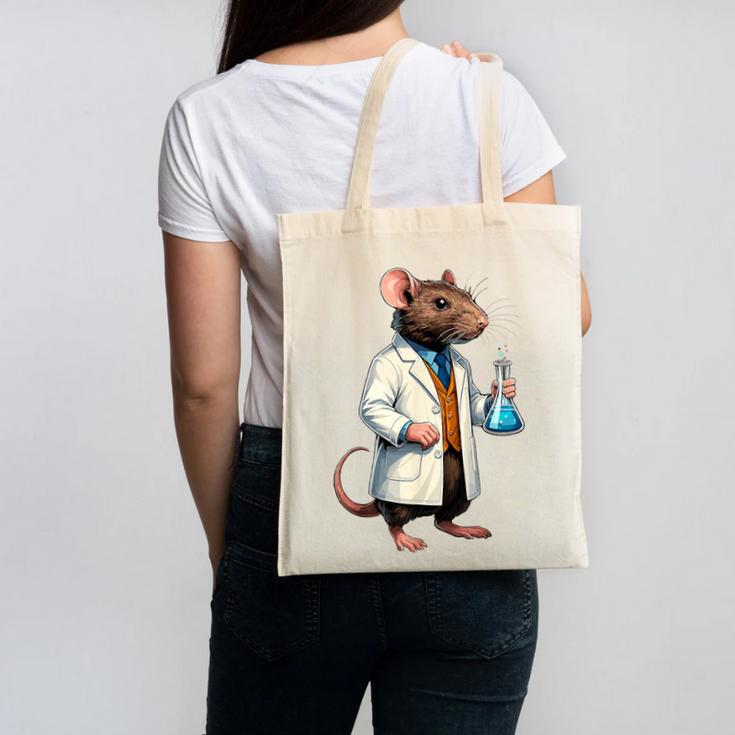 Science Rat Lab Science Scientist Mouse Teacher Chemistry Canvas Tote Bag