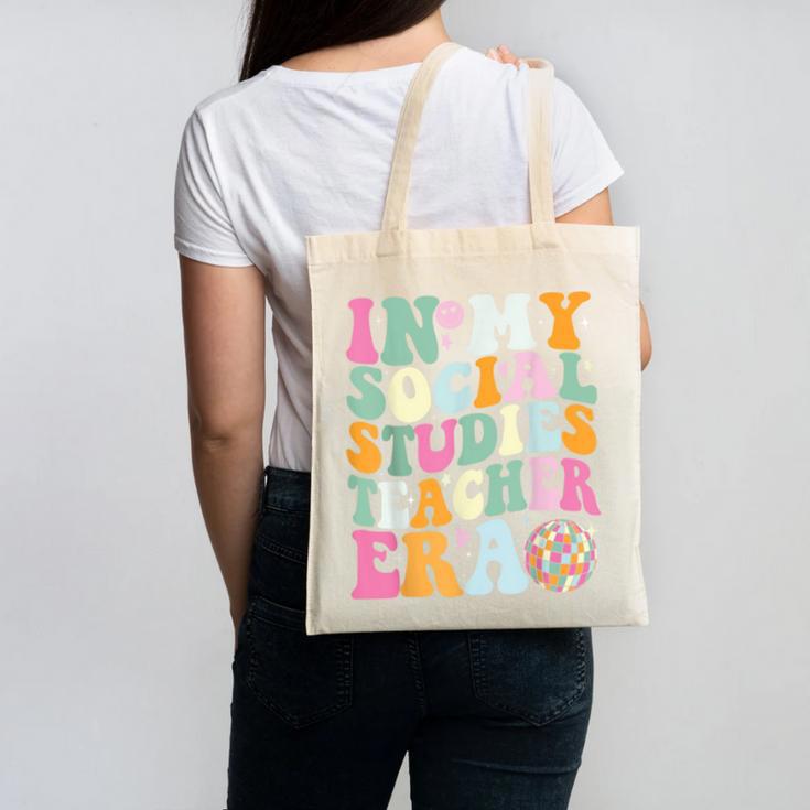 In My Social Studies Teacher Era Cute Social Studies Teacher Canvas Tote Bag